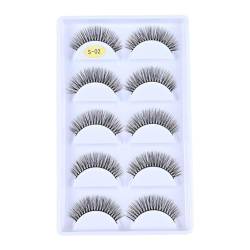 LICHENGTAI 5 Paare Falsche Wimpern Natürliche Wimpern Wispy Lashes 3D Natürlicher Look False Eyelashes Fluffy Katzenauge Hybrid Wispy Volumen Wimpern Make-up-Wimpern von LICHENGTAI