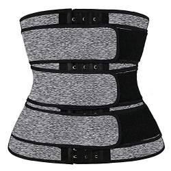 LICHENGTAI Damen Taillenformer, Sauna Korsett Formend Stark Korsett Bauchweg Body Shaper Atmungsaktiv Mieder Waist Training Cincher, L von LICHENGTAI