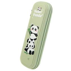 LICHENGTAI Federmäppchen Süße Panda Stiftetasche Klein Wasserdicht Federtasche Schlampermäppchen Schreibwaren Schreibtisch Organizer für Mädchen Jungen Schüler Schule Bürobedarf von LICHENGTAI