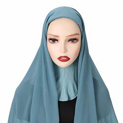 LICHENGTAI Hijab Kopftuch Damen Muslimisch, Frauen Muslim Hijab Arabische Lange Wrap Schals Islamischer Schal Schönes Hijab Beanie Mützen Schal Kopftuch von LICHENGTAI
