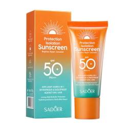 LICHENGTAI Sonnencreme für Gesicht LSF 50, Wasserfester Sonnenschutz für das Gesicht mit Anti-Aging Effekt, Feuchtigkeitsspendende Sonne, für Schutz vor UVA- & UVB-Strahlung, 50ml von LICHENGTAI