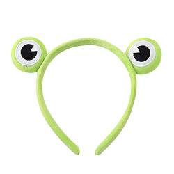 Lustiger Frosch Stirnband, Make-up Stirnband Lustige Frosch Haarbänder Breitkrempe Korallenvlies Elastisch Flauschig Waschen Gesicht Kopfwickel Frauen Haarschmuck für Dusche Hautpflege Sport von LICHENGTAI