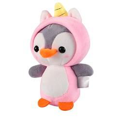 Mini Pinguin Schlüsselanhänger Pinguin Plüschtier Schön Plüsch Pinguin Stofftierschlüsselhalter Pinguin Kuscheltieranhänger Plüschtieranhänger mit Schlüsselring für Kinder Mädchen Jungen, Rosa von LICHENGTAI