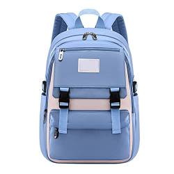 Schulrucksack Schultaschen für Mädchen Teenager, Casual Canvas Schulrucksack Causal Rucksack Freizeitrucksack Daypacks Backpack für Mädchen Jungen Teenager Laptop Rucksack Outdoor Reisetasche von LICHENGTAI