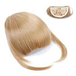 Pony-Haarspange, Pony-Haarspangen-Verlängerung, dicker Clip in Fransen, gerader, ordentlicher Pony for Frauen, synthetische hitzebeständige Faser, flache Pony-Haarteile,Falscher Pony für Frauen und M von LICONG-2020