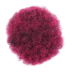 Unordentliches Dutt-Haarteil für Frauen, Haarverlängerungsdutts, kurzes, verworrenes, lockiges Chignon-Haar-Haarteil for Frauen, synthetische Afro-Puffs, Kordelzug, Pferdeschwanz-Dutt-Haarteile,Kunst von LICONG-2020