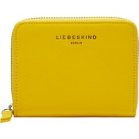 LIEBESKIND Brieftasche "Conny", Markenschriftzug, Reißverschluss, für Damen, gelb von LIEBESKIND