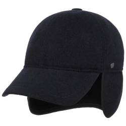 LIERYS Classic Teflon Cap - Baseballcap-Form - Dunkelblaue Kappe (54-58 cm) - Winter-Outdoorcap mit Ohrenklappen - Unisex - Herbst/Winter dunkelblau S (54-55 cm) von LIERYS