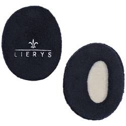 LIERYS Earbags Ohrenwärmer Damen/Herren - Ohrwärmer gefüttert mit Fleece - Schutz vor Wind/Kälte - Ohrenschützer in Large - umschließen Ohr völlig - Herbst/Winter blau von LIERYS