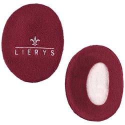 LIERYS Earbags Ohrenwärmer Damen/Herren - Ohrwärmer gefüttert mit Fleece - Schutz vor Wind/Kälte - Ohrenschützer in Large - umschließen Ohr völlig - Herbst/Winter rot von LIERYS