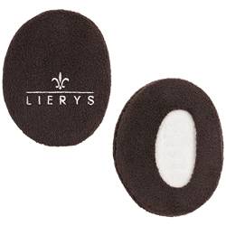 LIERYS Earbags Ohrenwärmer Damen/Herren - Ohrwärmer gefüttert mit Fleece - Schutz vor Wind/Kälte - Ohrenschützer in Small - umschließen Ohr völlig - Herbst/Winter braun von LIERYS