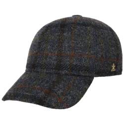LIERYS Harris Tweed Check Cap - Blaue Kappe (54-55 cm) - Wollcap - Herbst/Winter - Basecap aus Schurwolle - Wasserabweisend & atmungsaktiv - Herren blau XL (60-61 cm) von LIERYS