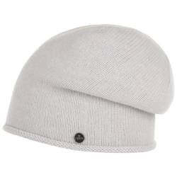 LIERYS Merino Kaschmir Beanie Damen/Herren (Länge: 26 cm) - Oversize-Mütze mit Merinowolle und Kaschmirwolle - Made in Germany - One Size 56-61 cm - Wollmütze Herbst/Winter weiß One Size von LIERYS