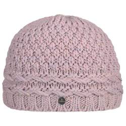 LIERYS Pinea Beanie Strickmütze Damen (mit Schurwolle und Alpakawolle) - Mütze Made in Germany - One Size Wintermütze im gestrickten Design (54-60 cm) - Beaniemütze Herbst/Winter Altrosa One Size von LIERYS