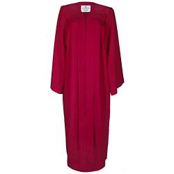 LIERYS Robe Damen/Herren - Schwarz, Blau, Rot - Talar in den Größen S-XL - mit Druckverschluss - Umhang für Abschlussfeiern vom Studium, Universität, Hochschule, Abitur Bordeaux XL von LIERYS