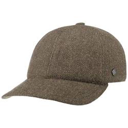 LIERYS Shetland Wool Cap - Einfarbige Mütze - Basecap - Verstellbar - Herren - Herbst/Winter - Made in Italy braun One Size von LIERYS