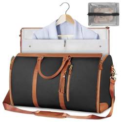 Reisetasche, faltbare Kleidertasche, Reisetasche, große Tasche für Männer und Frauen, Schwarz , Einheitsgröße von LIEVETY