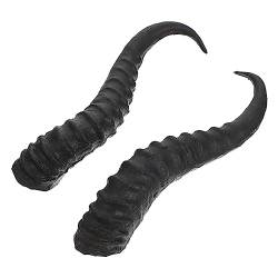 LIFKOME 1 Paar Croissant Haarschmuck selber machen Haarspangen für Damen Halloween-Hörner Mädchen-Outfits Haarklammer Stirnband DIY Geweih Hörner Geweihhörner aus Kunststoff Punk Tier Horn von LIFKOME