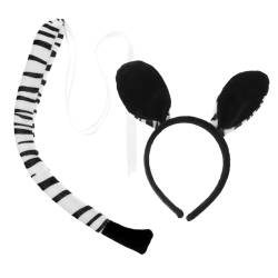 LIFKOME 1 Set Cartoon Tierohren Zebra Ohr Stirnband Für Kinder Zebra Kostüm Zebra Ohren Stirnband Für Erwachsene Zebra Ohren Stirnband Für Party Zebra Ohr Stirnband Zum Anziehen von LIFKOME