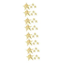 LIFKOME 32 Stk Pentagramm-Abzeichen Anstecknadel für Rucksäcke Dekorationen zum Tag der Veteranen dekorative Stifte Broschenclip für Kinder Damen-Sternbrosche Sternform von LIFKOME