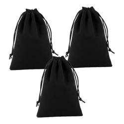 LIFKOME 3St Beutel mit Kordelzug Schleife Schlüsselanhänger Zahn Edelsteine Föhnbeutel Tasche aufbewahrungssack Haartrocknertasche Geschenk Tasche mit Kordelzug kleine Stofftasche von LIFKOME