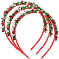 LIFKOME 3St lustiges Dekor Party-Stirnbänder für Frauen Haarband Stirnband frauen stirnbänder Weihnachtshaarschmuck Weihnachten Kopfbedeckung Schal schmücken Damen die Klingel Legierung von LIFKOME