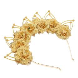 LIFKOME 4 Stück Halo-Stirnband Unserer Lieben Frau Hochzeitsdekorationen für die Zeremonie Prinzessin Kostüme goldene Haargummis Spike-Stirnband Gothic Blumenstirnband floraler Kopfschmuck von LIFKOME