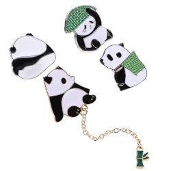 LIFKOME 4 Stück Panda-brosche Im Chinesischen Stil Rucksack Dekorative Stifte Rucksäcke Für Mädchen Cartoon-brosche Pin-ästhetik Broschen Für Damen Tier Zubehör Ölfarbe Malen Kleidung von LIFKOME