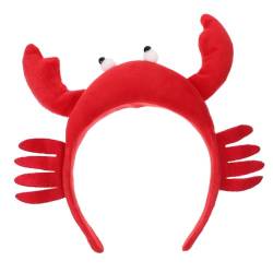 LIFKOME Foto Stirnband Krabbenstirnband Für Erwachsene Hüte Weihnachtskostüm Zubehör Krabben- -stirnbänder -kopfbedeckung Krippenkostüme Für Tiere Karikatur Plastik Rot Kind Haarschmuck von LIFKOME