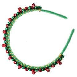 LIFKOME Haarschmuck Weihnachtsglocken-Stirnbänder Rot Und Haarreifen Leuchten Weihnachts-Stirnband Kopfschmuck Urlaub Party Gastgeschenke Foto-Requisiten Geschenke Stirnbänder von LIFKOME