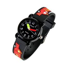 LIFKOME Kinder analoge Uhr Uhren Mädchen Uhr für Grundschulkinder Jungs sehen Armbanduhr Kinder Kids Watch Zeichentrickuhr für Kinder 3D-Silikonuhr für Kinder Karikatur Anschauen Junge von LIFKOME