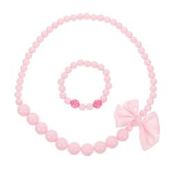 LIFKOME Kinderkostüm Perlenkette Für Kinder Rot Mädchen Halskette Armband Kostüm Für Kinder von LIFKOME