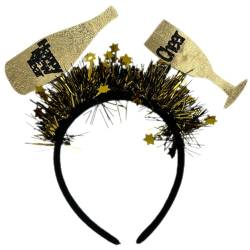 LIFKOME Neues Jahr Stirnband Festival-haarreifen Festival-haarband Glitzerstern-stirnband Glitzer-kopfschmuck Für Damen Neujahrs-stirnband Bulk-tiaras China Fräulein Erwachsener Plastik von LIFKOME