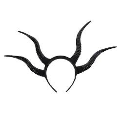 LIFKOME Tierische Stirnbänder Dämon Horn Stirnband Haargummis für Männer ihram kleidung für männer umrah Antilopenhörner-Stirnband Widderhörner Teufelskostümzubehör Ochsen Stirnband Tier von LIFKOME