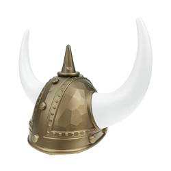 LIFKOME Wikinger Hornhut karnevals hut faschings hut mittelalterlicher Metallritter Metallbesatz kostüme für erwachsene Mützen für Männer Wikingerhelm für Männer Wikinger Kostüm Damen Rom von LIFKOME