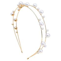 Elegantes Perlen Stirnband Prinzessin Kopfschmuck Für Festzug Abschlussball Party Hochzeit Braut Für Abendkleid Perlen Stirnband von LIGSLN