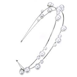 Elegantes Perlen Stirnband Prinzessin Kopfschmuck Für Festzug Abschlussball Party Hochzeit Braut Für Abendkleid Perlen Stirnband von LIGSLN