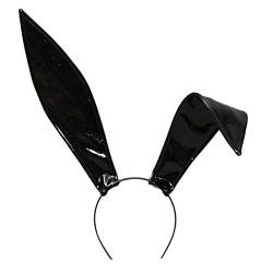 Handgefertigtes Leder-Stirnband mit Ohren, Kaninchen-Haarband, Party-Thema, Kostüm, Haarschmuck, Haarschmuck von LIGSLN
