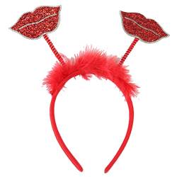 Herz-Kopfbedeckung, Stirnband, Girlande für Valentinstag, Rosen-Haarband, Haarstyling-Kopfschmuck von LIGSLN