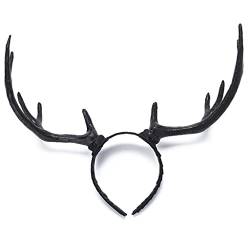 Hirschhorn-Kopfschmuck Elch Stirnband für Frauen Halloween Party Weihnachten Haarreifen Cosplay Haarschmuck von LIGSLN