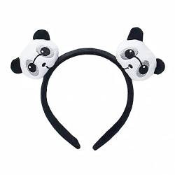 Niedlicher Panda-Kopfschmuck, elastisches Stirnband, Haarstyling, Kopfschlaufe, Haarspange, Brosche, Armband, Haarschmuck von LIGSLN