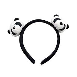 Niedlicher Panda-Kopfschmuck, elastisches Stirnband, Haarstyling, Kopfschlaufe, Haarspange, Brosche, Armband, Haarschmuck von LIGSLN