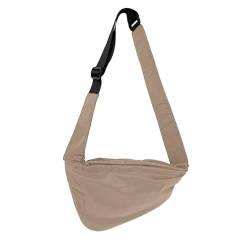 Nylon-Brusttasche für Damen, Bauchtasche, Umhängetasche, Handytasche, mit verstellbarem Riemen, Handtasche, Kh, 31*4*19cm von LIGSLN