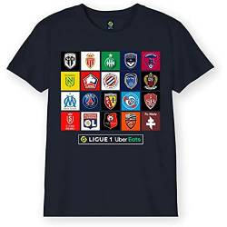 LIGUE 1 UBER EATS Unisex Kinder Boligf1ts021 T-Shirt, Marineblau, 10 Jahre von LIGUE 1 UBER EATS