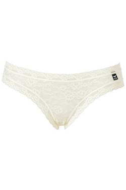 LikeIt Damen Spitzenslip Ivory,Größe L von LIKE IT