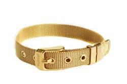 LIKERY Charmband | Mesh-Charmband | Mesh-Armband | Für Frauen, Mädchen, Jugendliche | Erhältlich in Silber, Gold, Rosé Gold (Gold) von LIKERY