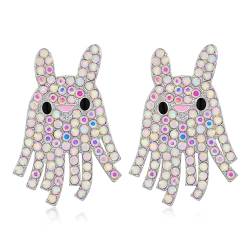 LILIE&WHITE Ostern-Ohrringe für Frauen, niedliche Kaninchenform-Ohrringe, funkelnde gefälschte Diamanten-Ohrringe, Kaninchen-Ohrringe, Schmuck, Geschenke von LILIE&WHITE