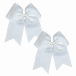 2 Stück Haarschleifen,Haarschleife Damen,Cheerleader Schleife Haarband,Ribbon Hair Bows,Mädchen Cheerleading Schleifen Haare Geschenk,Cute Große Bow Haarbänder Haarschmuck Set,für Kleinkinder,Kinder von LILIKAI