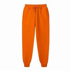 LIMILI Enge Jogginghose Herren Jogger Freizeithose Fitness Herren Sportswear Black Gym Jogging Jogginghose-Orange_XXL von LIMILI