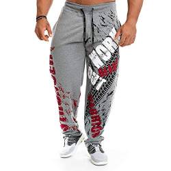 Laufen Jogging Hosen Männer Baumwolle Weiche Bodybuilding Joggers Sweatpants Harem Lange Hose Fitness Sport Trainingshose-4_XL. von LIMILI